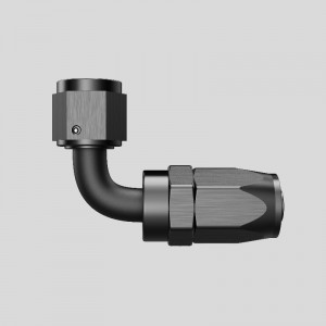 En slang 30 45 60 90 120 150 180 graders svängbar slang slut anodiserad aluminiumbränsleadapter oljebränslebeslag oljekylare slang slut